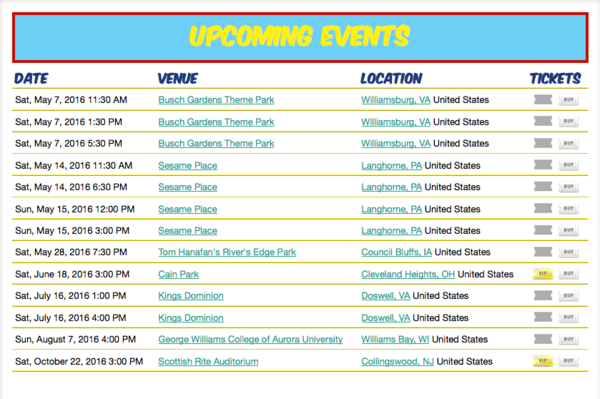 UPCOMING CONCERTS