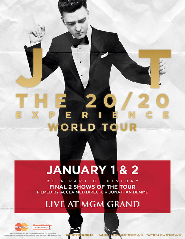 Justin timberlake tour dates