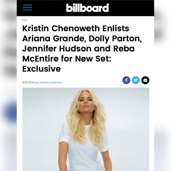 Billboard Reveals Details of Kristin's Upcoming Album: 'For The Girls'