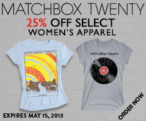 Spring Sale in Matchbox Twenty Merch Store