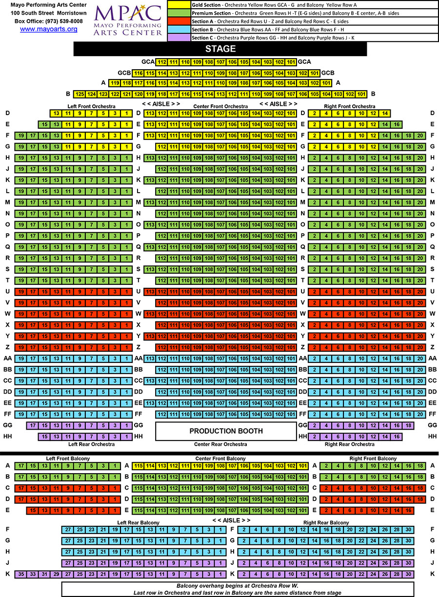 Axelrod Arts Center Seating Chart