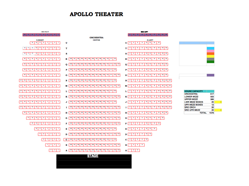 Apollo Theater New York Seating Chart