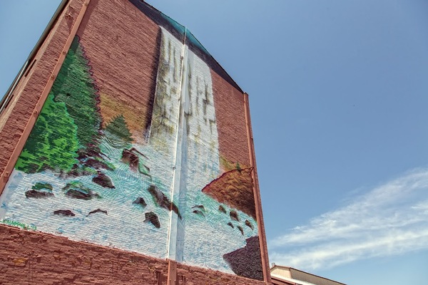 Louisville Beautify Earth Waterfall Mural