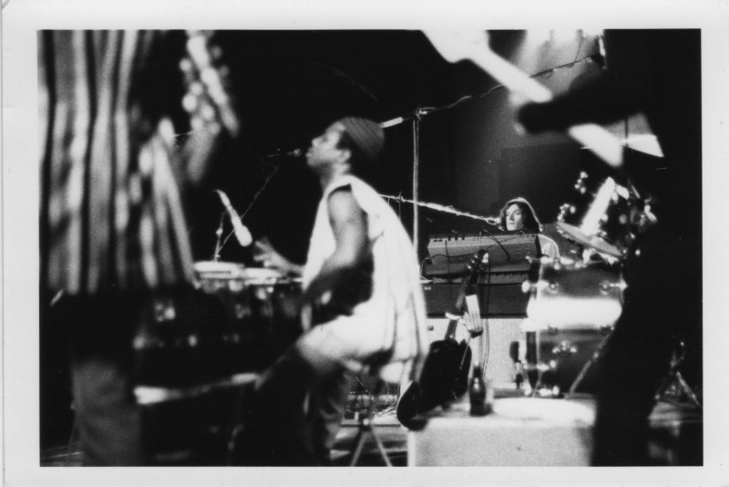 Reebop Kwaaku Baah (congas) and Steve Winwood (keys), circa 1974