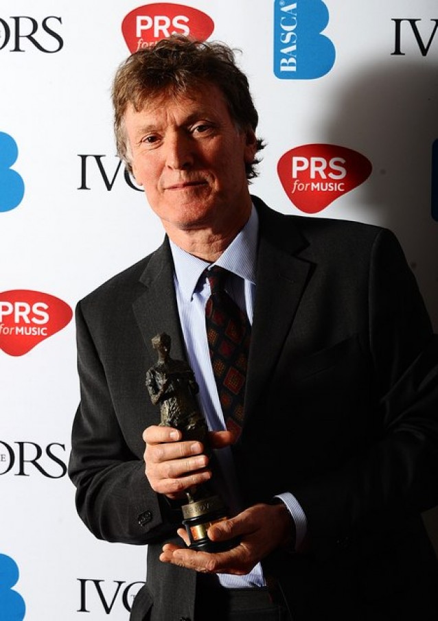 Steve picks up an award for Outstanding Song Collection at the London held awards, May 19, 2011
