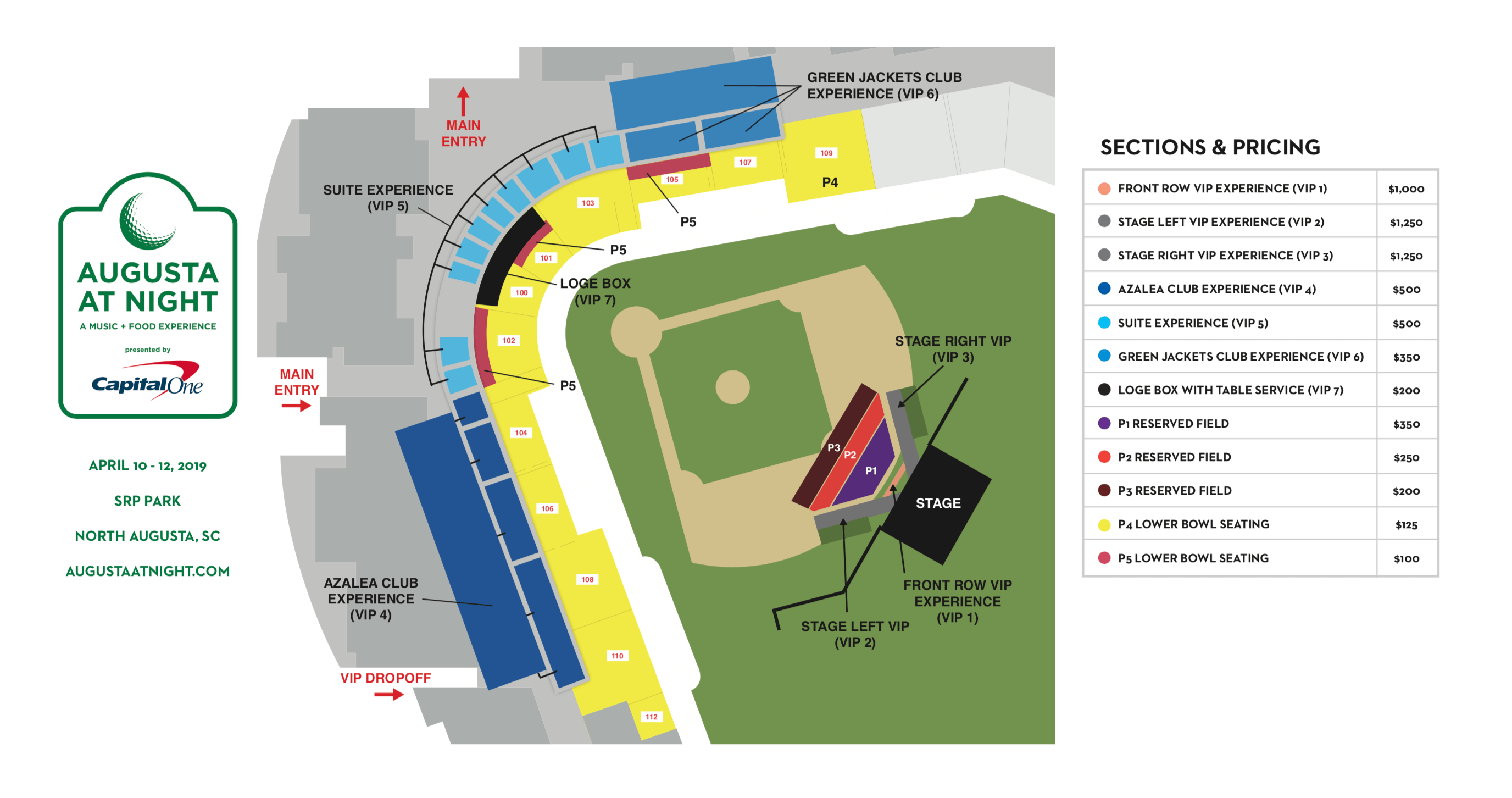 Srp Park Seating Chart