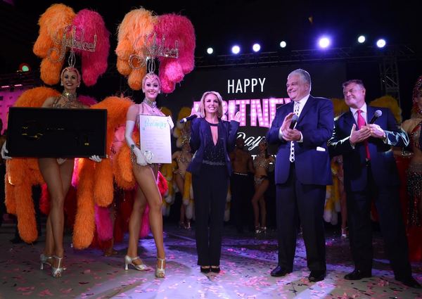 Britney is Celebrated with the Key to the City of Las Vegas' Iconic Strip During "Britney Day"