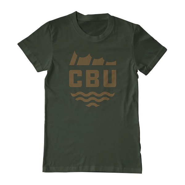 California Bass Union Fin Green T-Shirt