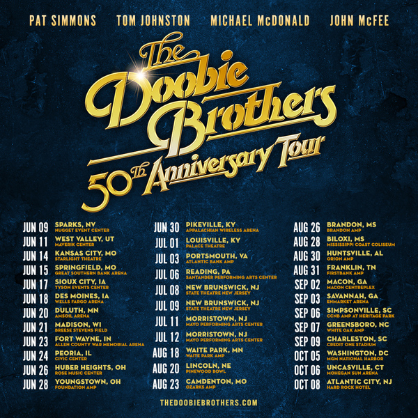 New Dates Added to the  50th Anniversary Tour