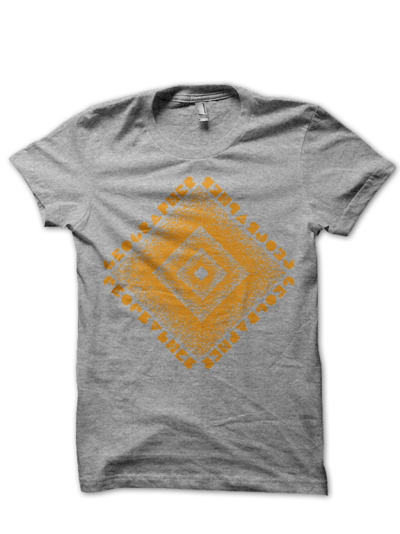Kites Shirt Orange on Heather Grey
