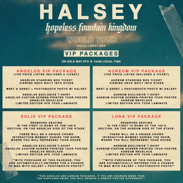 Halsey Tickets Available