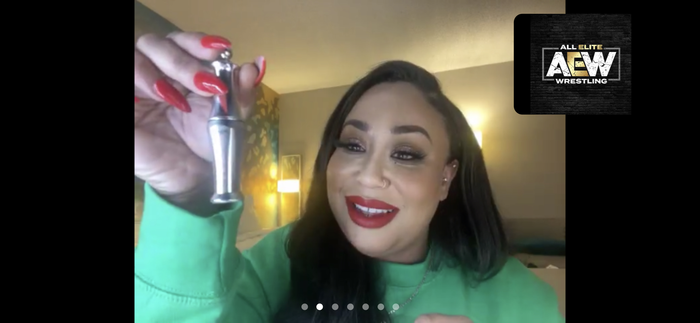 News article image AEW Heels Holiday Party: Lindsey Hendrix Makeup Tutorial
