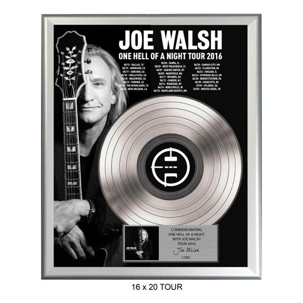 One Hell Of A Night Tour 2016 Gold Record Plaque