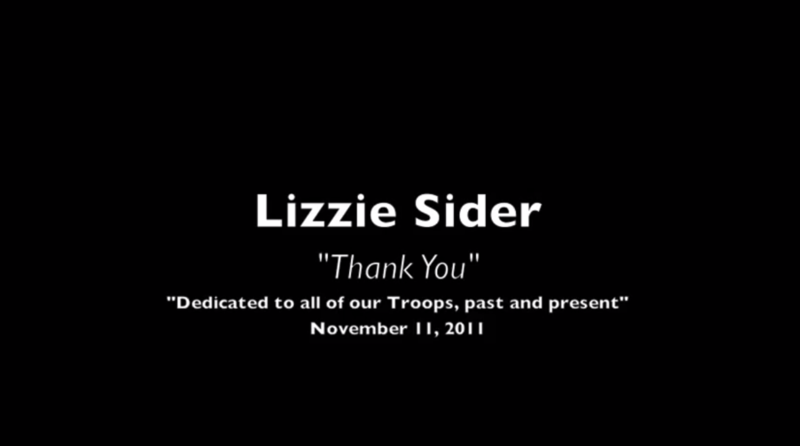 LIZZIE SIDER - THANK YOU - 11/11/11