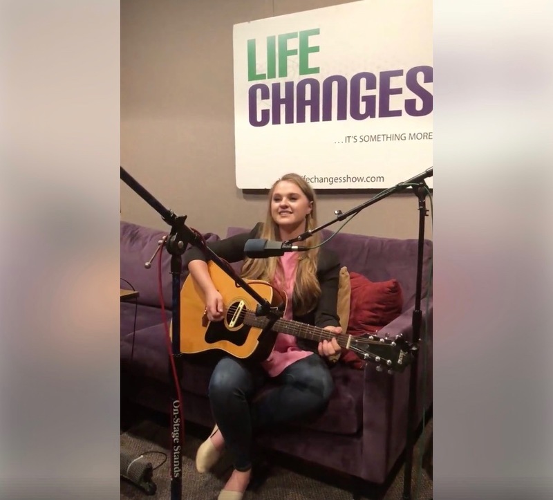 Lizzie Plays Butterfly on The Life Changes Show