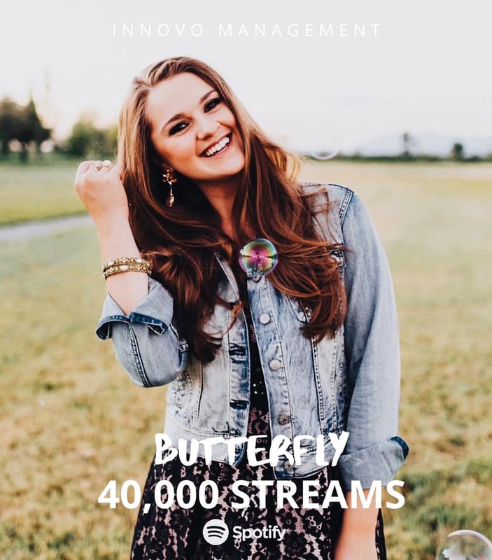 Butterfly 40,000 Streams on Spotify!