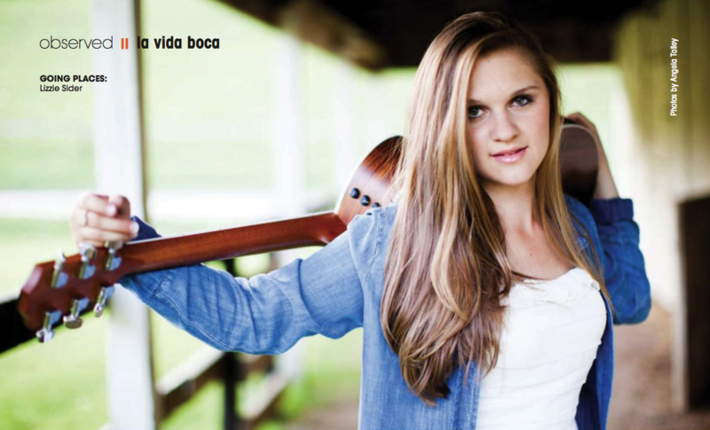COUNTRY GIRL NEXT DOOR | BOCA RATON SINGER LIZZIE SIDER’S SUCCESS REMAINS ALL IN THE FAMILY (BOCA RATON OBSERVER)