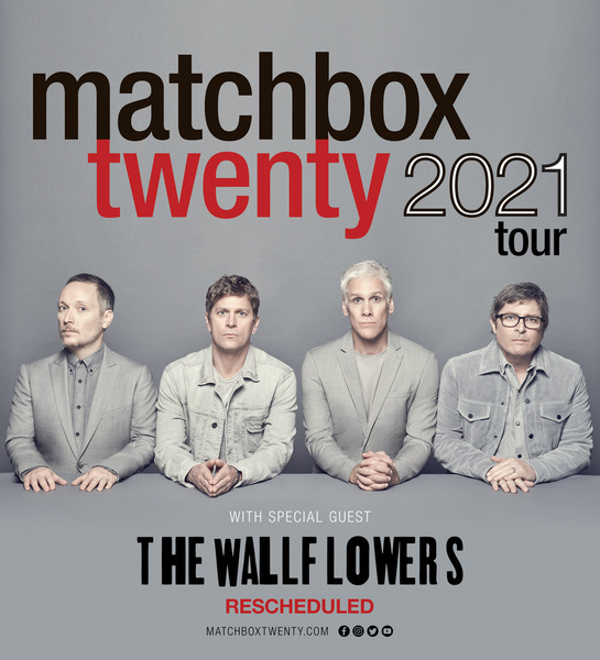 MATCHBOX TWENTY ANNOUNCES THE WALLFLOWERS TO  JOIN HIGHLY-ANTICIPATED 2021 TOUR