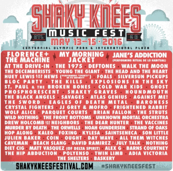 Shaky Knees Announced! 