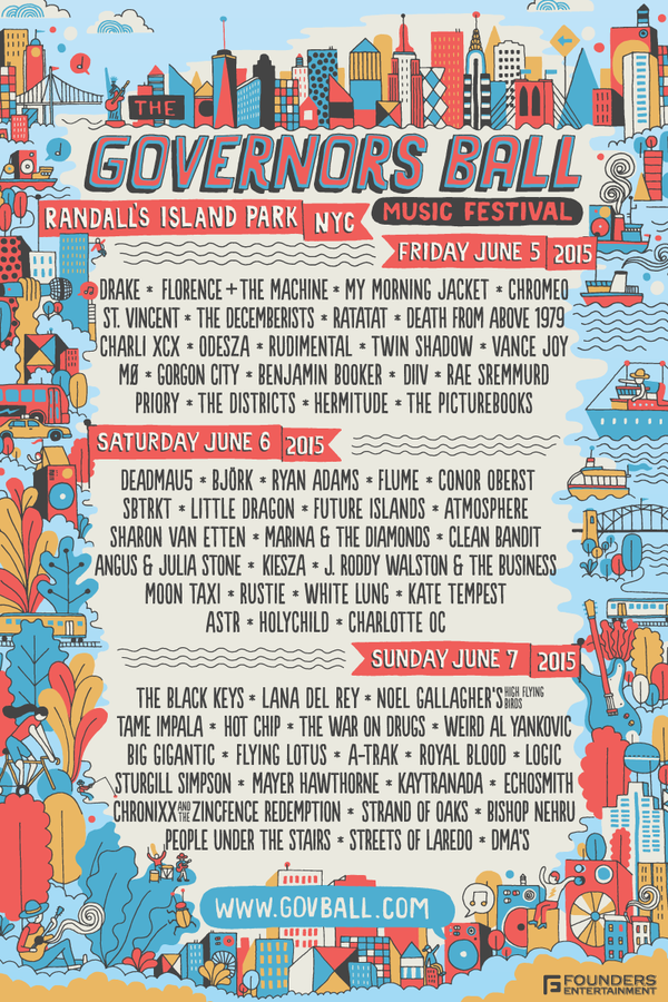 Governors Ball Daily Lineups