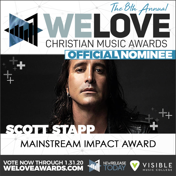 Scott Stapp nominated for the "We Love Christian Music Awards”