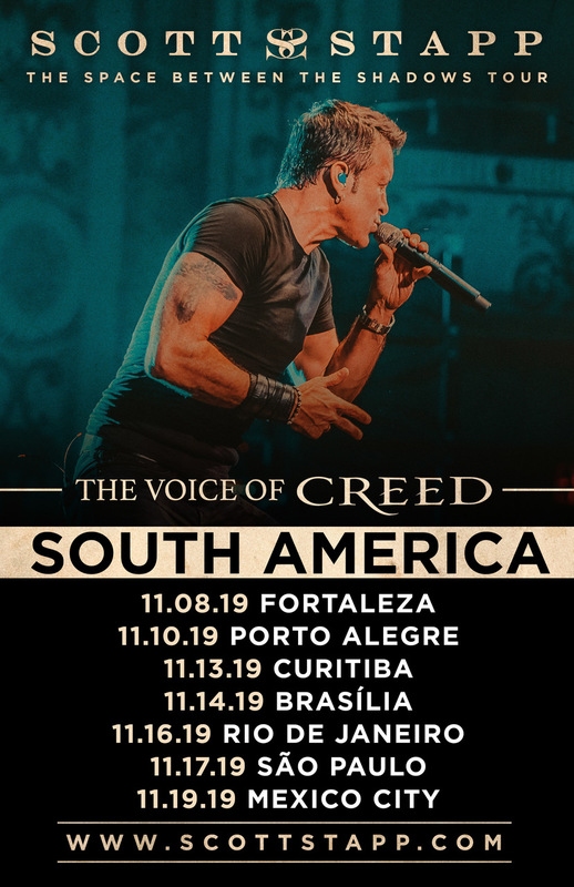 SCOTT STAPP ANNOUNCES NOVEMBER TOUR DATES IN SOUTH AMERICA 