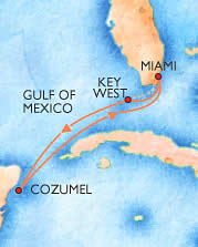 Map of the cruise