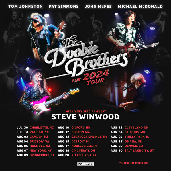 The Doobie Brothers + Steve Winwood Summer Tour Dates!