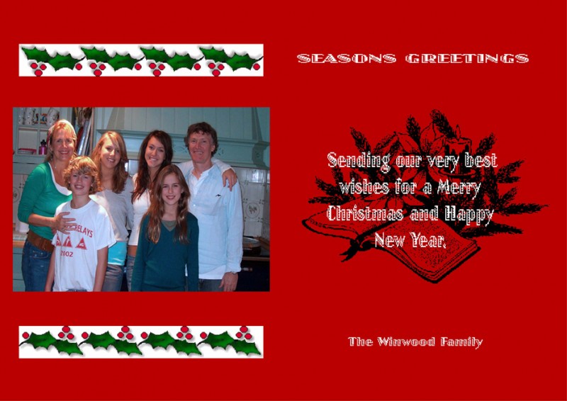 Seasons Greetings From the Winwood Family