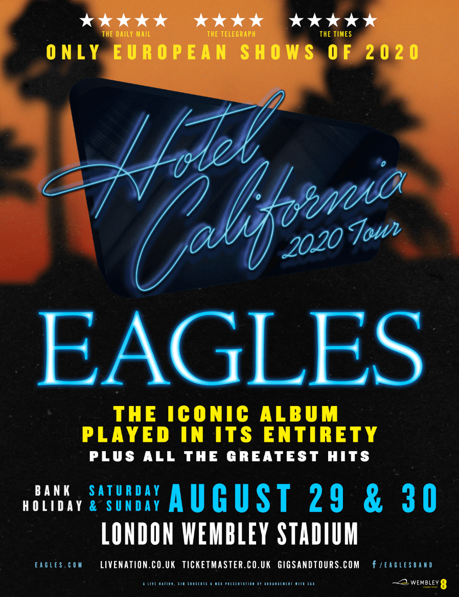 hotel california tour eagles