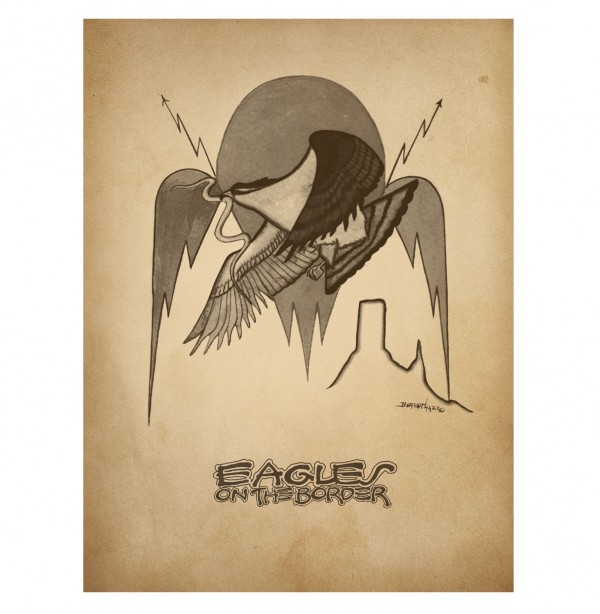 Eagles On The Border Poster