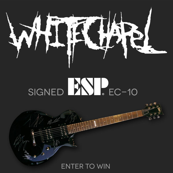 EXCLUSIVE WHITECHAPEL VIDEO PREMIERE FOR “DEVIRGINATION STUDIES“; WIN A SIGNED GUITAR!